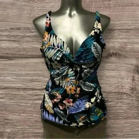 🆕Printed Ruched  Tankini - Picture 8 of 11